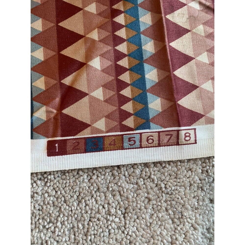 VTG Frank Lloyd Wright Schumacher Fabric 1986 MCM - Prism - Cedar - 4 yards!!